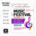 colorful music festival poster